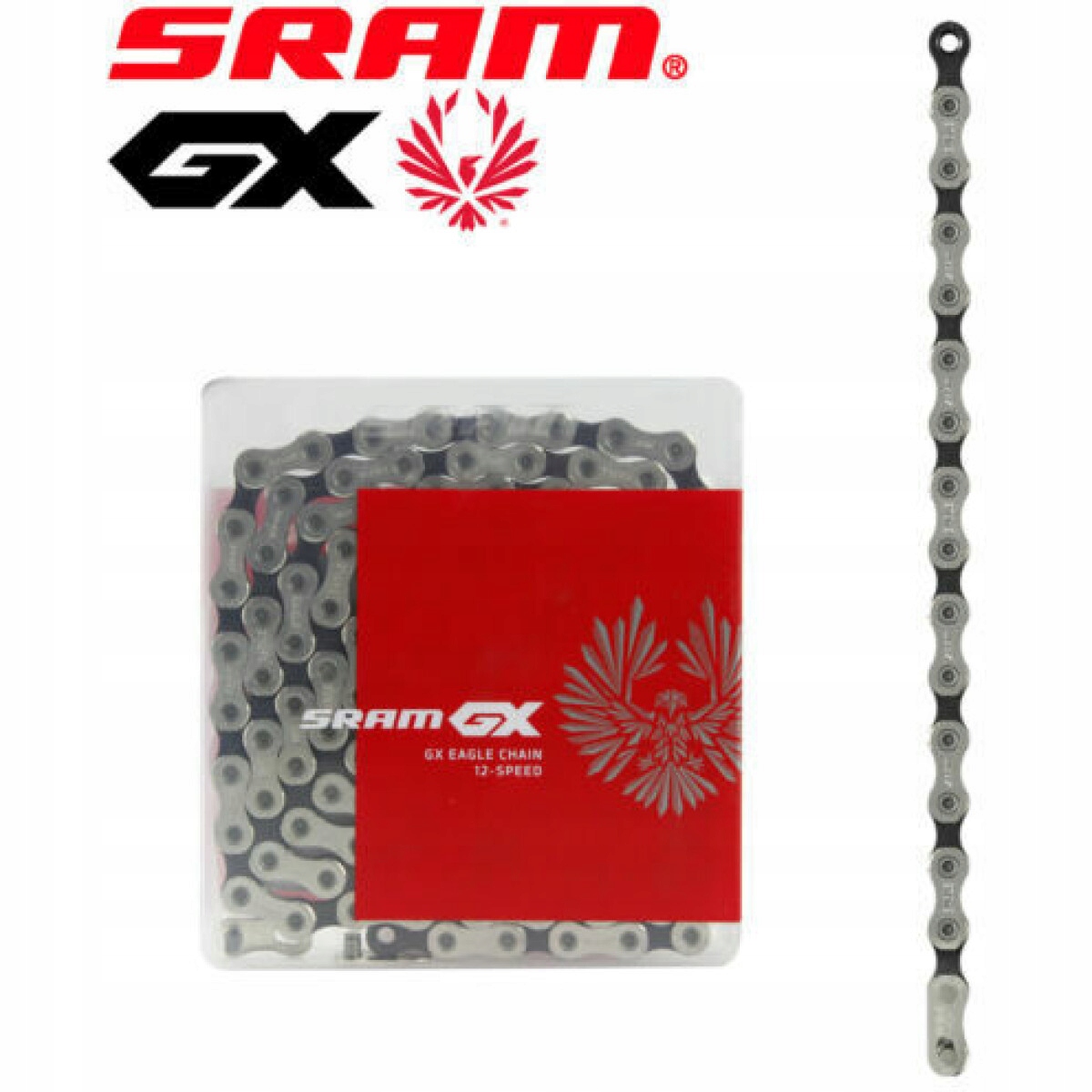 Řetěz Sram Gx Eagle 126 článků 12 rychlostí Originál Box 00.2518.030.011