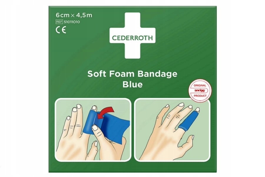 

Bandaż z pianki Cederroth Soft Foam Bandage Blue,