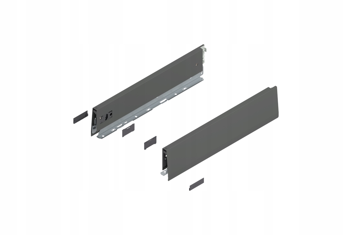 Blum 470M4002S Bok Merivobox, výška M (91 mm) 400 mm, antracit mat