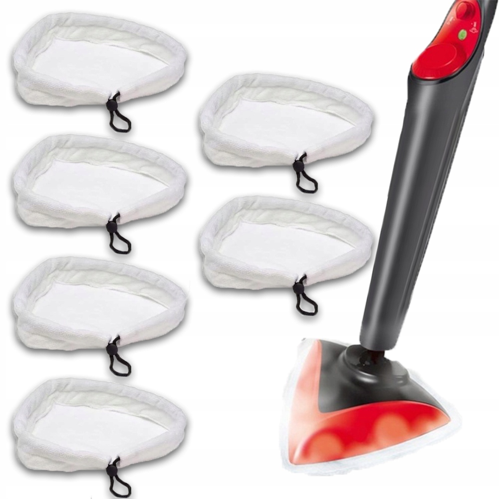 6SZTUK NAKŁADKI Z MIKROFIBRY DO MOPA PAROWEGO H2O ADLER SILVERCREST JAKOŚĆ