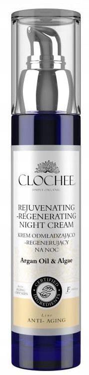Omlazující krém proti stárnutí pleti Clochee na noc 50 ml