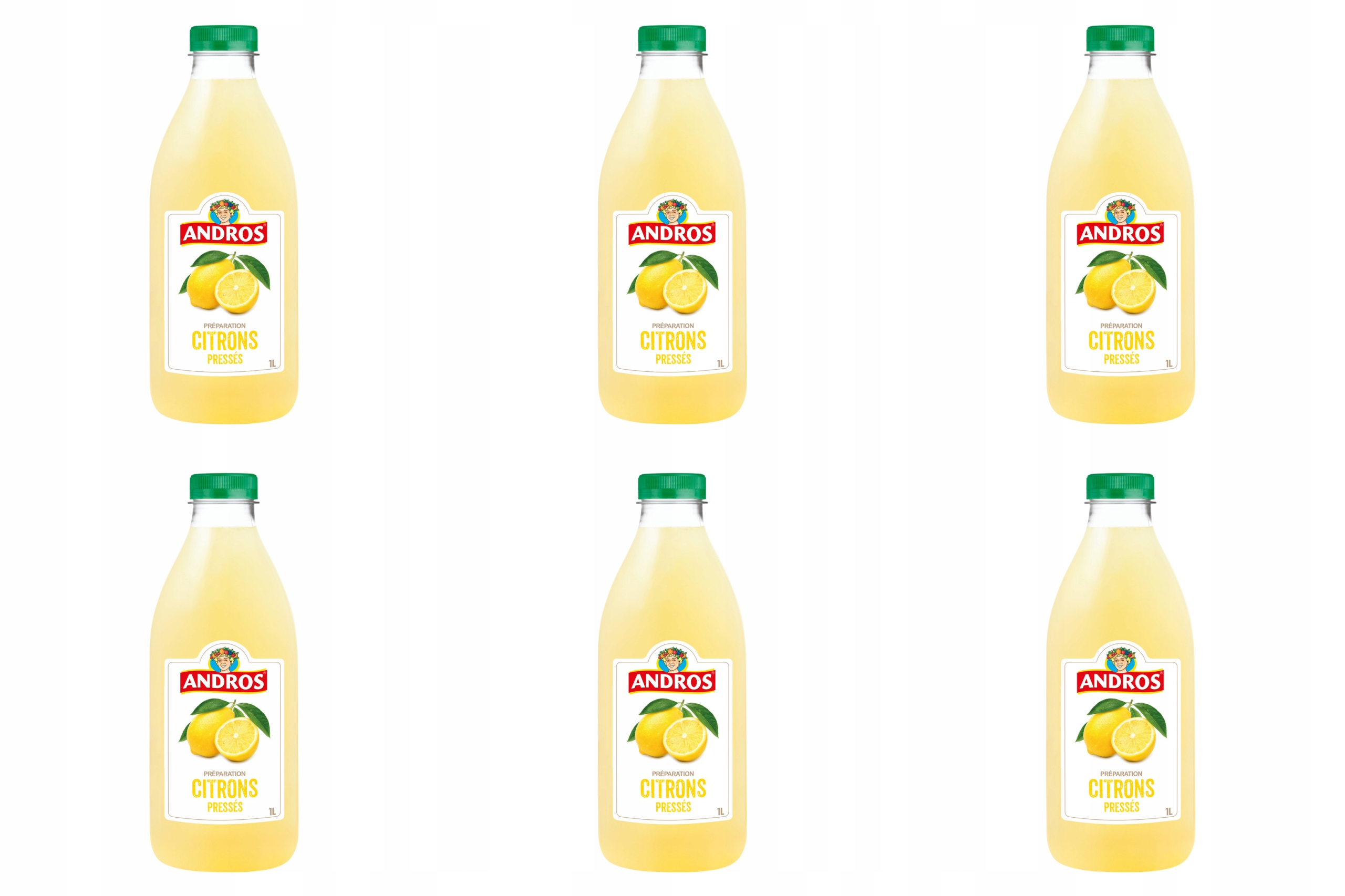 Napój cytrynowy sok z cytryny lemoniada orzeźwienie 6 x 1l Andros cytrus 6L
