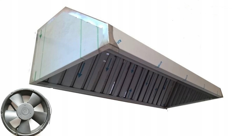 Gastronomický odsavač par 180x70x40 Filtry VentilátorXXL