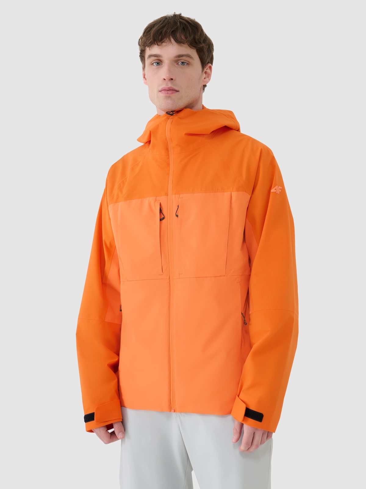 4F Pánská treková bunda Oranžová XXL