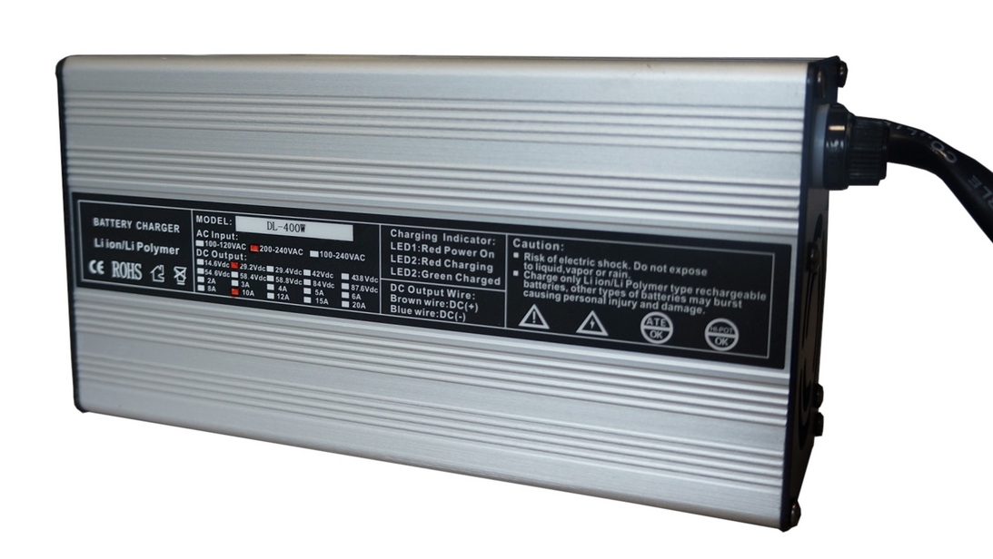 Ładowarka akumulatorów litowych li-ion li-poly LiFePO4 10A 24V 29,2V