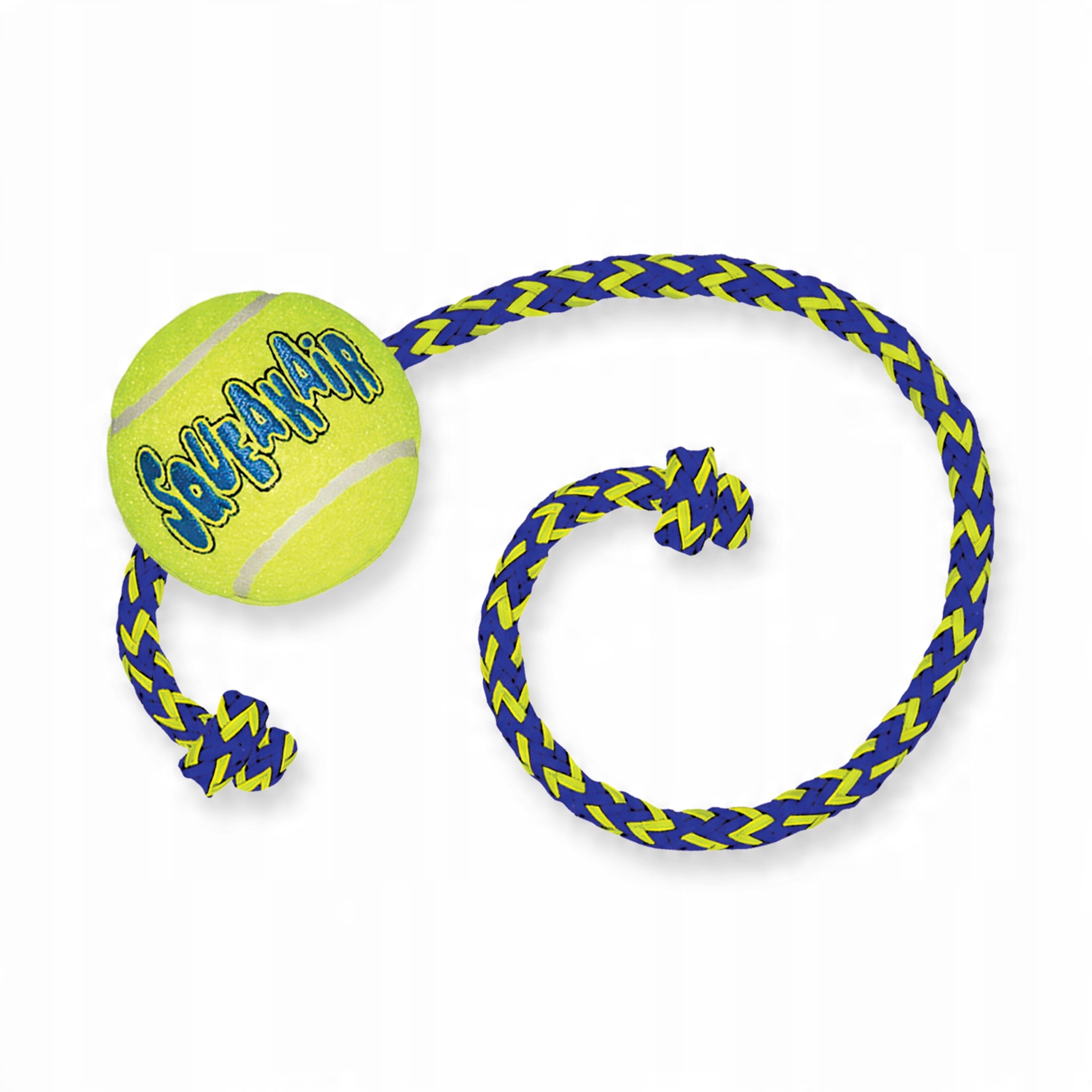 

Piłka piszcząca z liną Kong SqueakAir Ball M