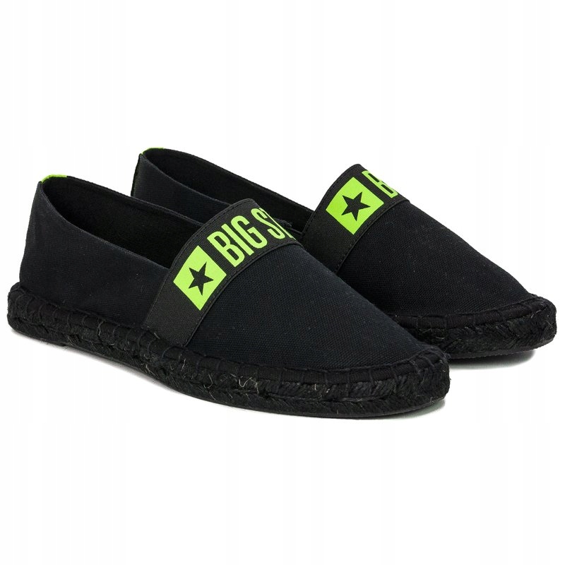Espadryle półbuty Big Star HH274473 czarne r.39 Materiał podeszwy tworzywo