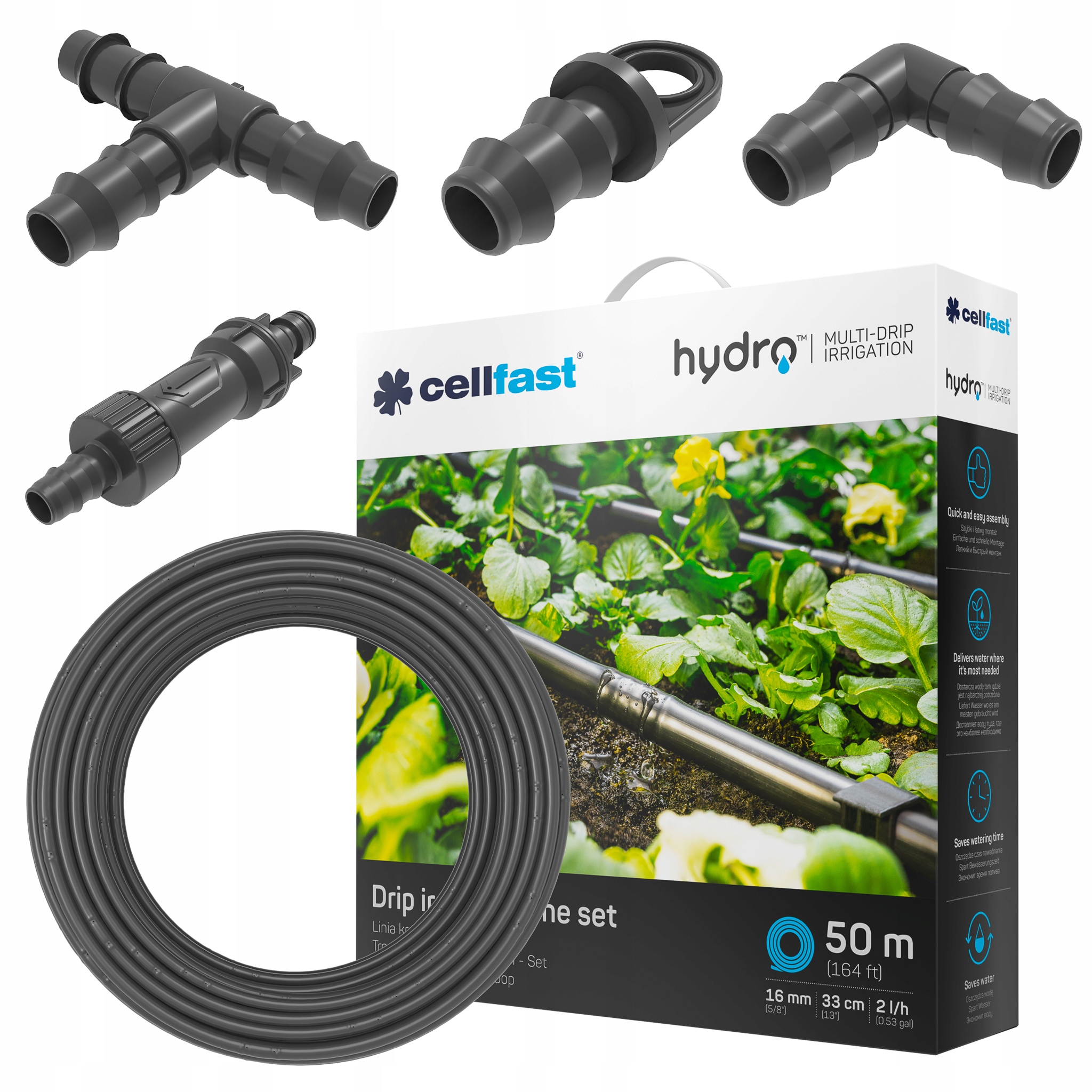 Profesionálna Kvapkacia Linka Na Rastliny, Sada Hydro 19-060 Cellfast