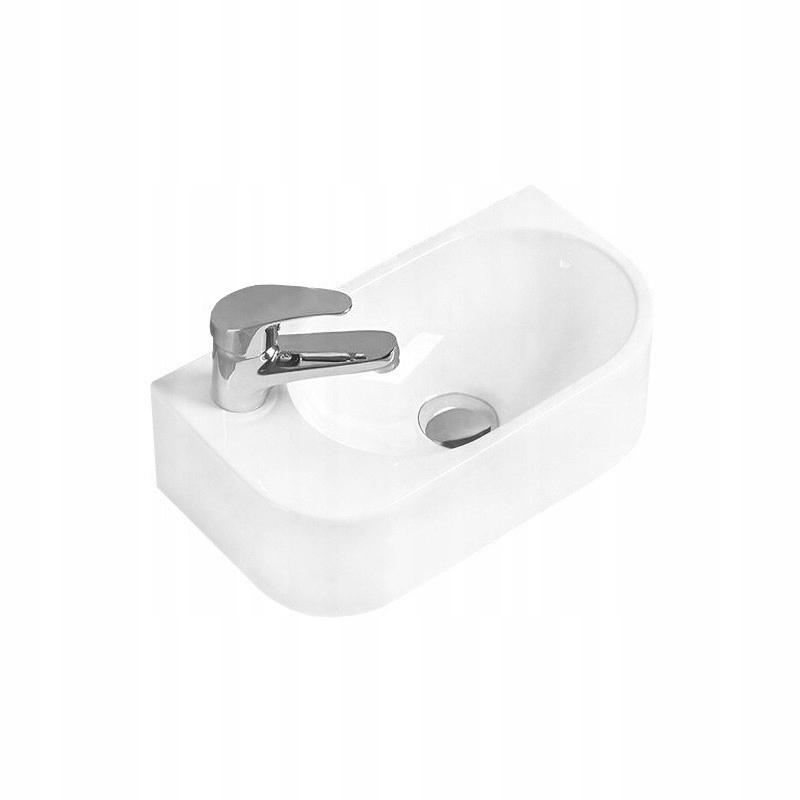 Mexen Viera umyvadlo na desku levé 40 x 21 cm, Bílá 21274000L