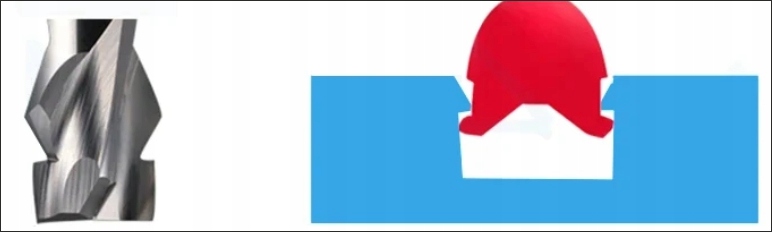 Frez do ledonów neonów rowków na taśmę LED pasek 6mm/8 głębokość 4.2mm skos Marka Digia