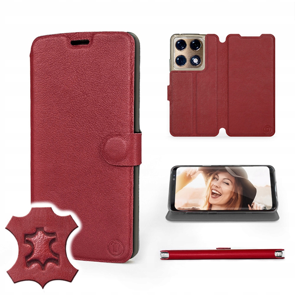 Etui Mobiwear do Motorola Signature 5G Dark Red