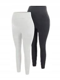 SHEIN LEGGINSY CIĄŻOWE KLASYCZNE 2-PACK 40/42 ŁŁB
