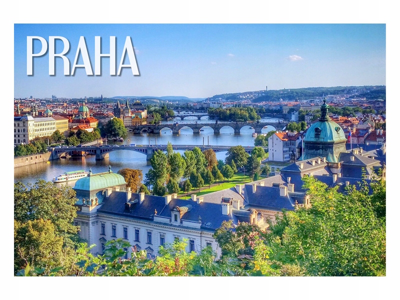 

Praga Krajobraz Mosty Magnes na lodówkę
