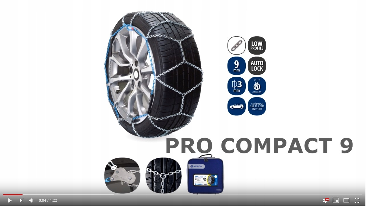 Łańcuchy śniegowe Veriga COMPACT 130 9mm 225/75R14 Producent Veriga