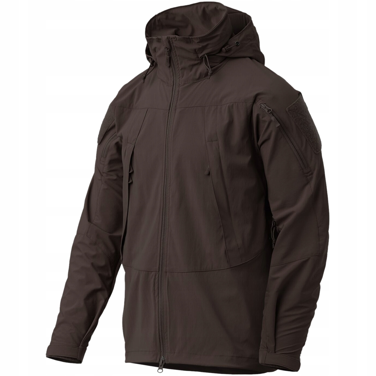 Pánská bunda s kapucí Helikon Trooper MK2 Storm Softshell Earth Brown XXL
