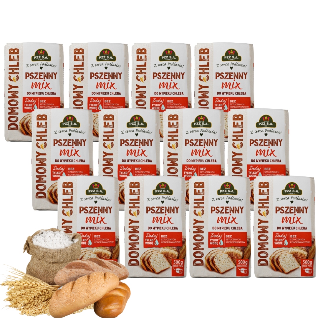 Pzz Směs na pečení domácího pšeničného chleba 500 g x 12 kusů