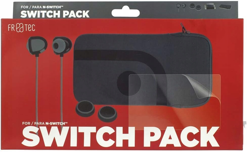Pokrowiec etui futerał na Nintendo Switch Pack + folia, słuchawki, nakładki