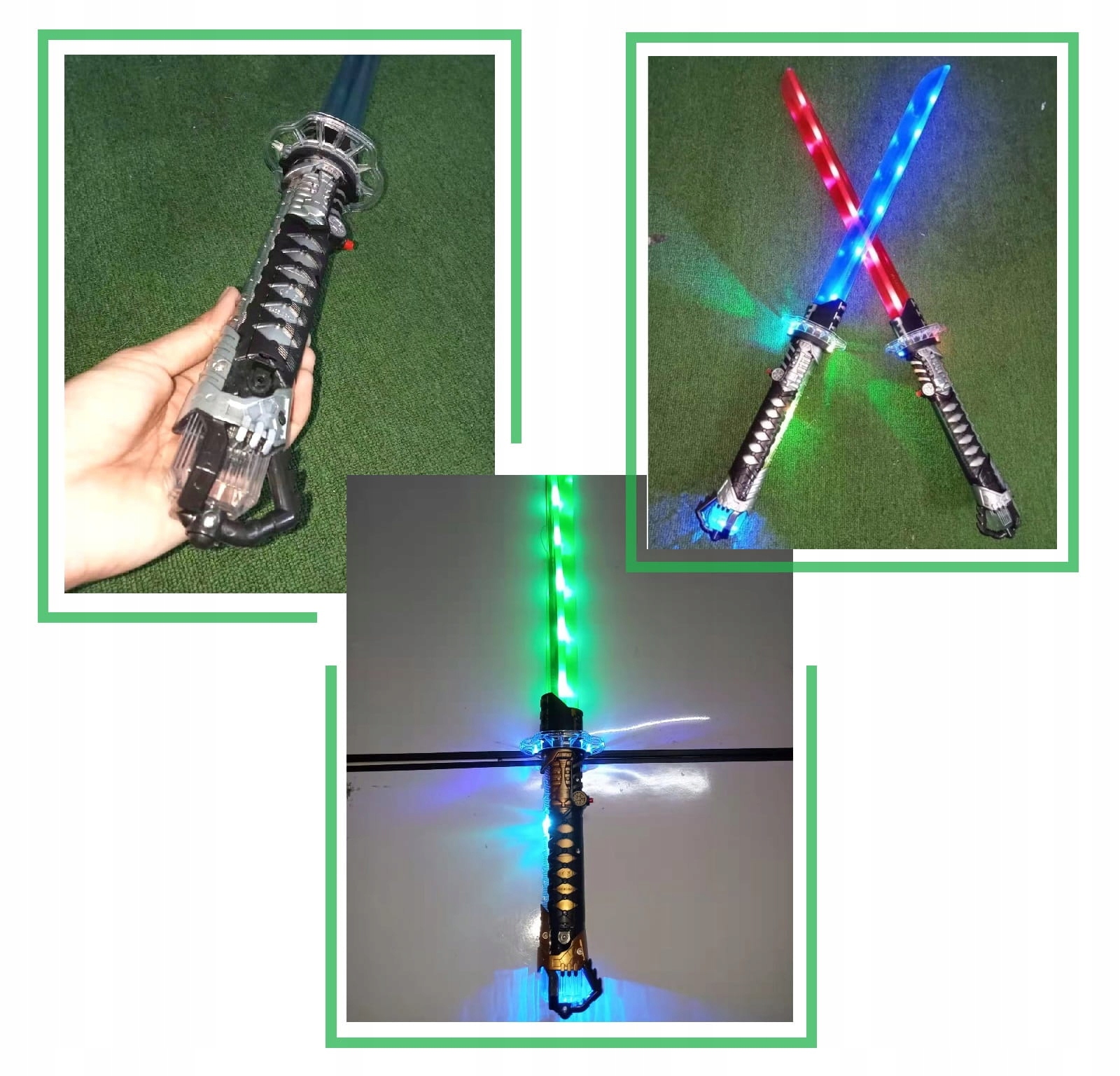 DUŻY MIECZ ŚWIETLNY DLA WOJOWNIKA STAR LED 76CM Marka inna