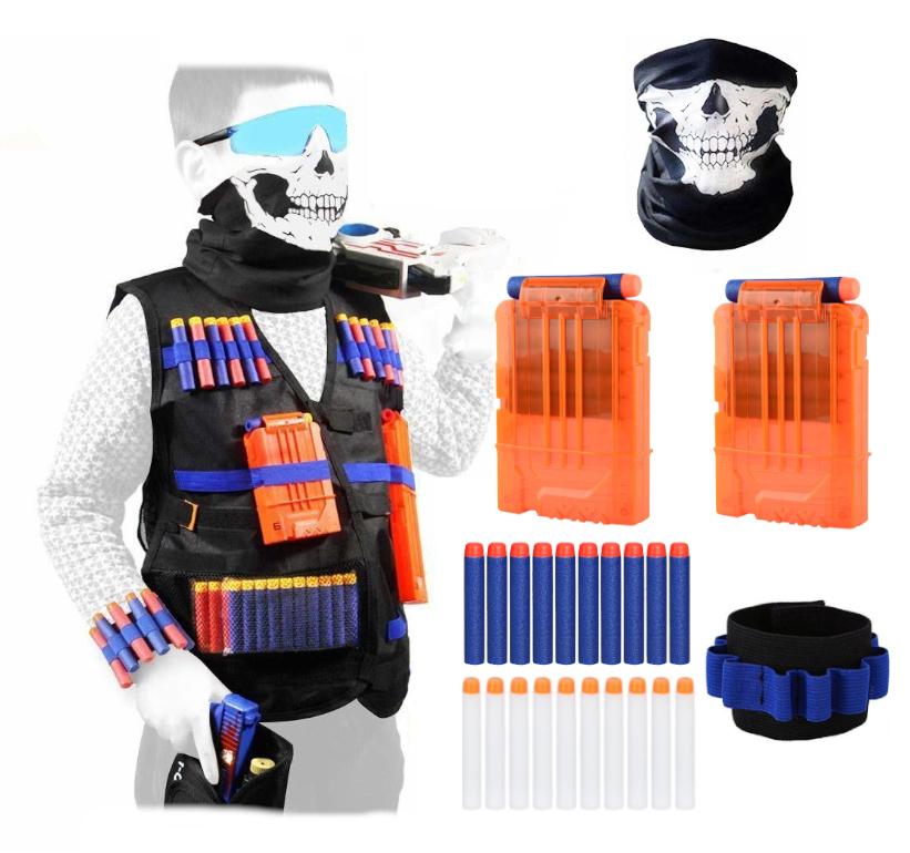 

Akcesoria Do Nerf Kamizelka Strzałki Okulary Magaz