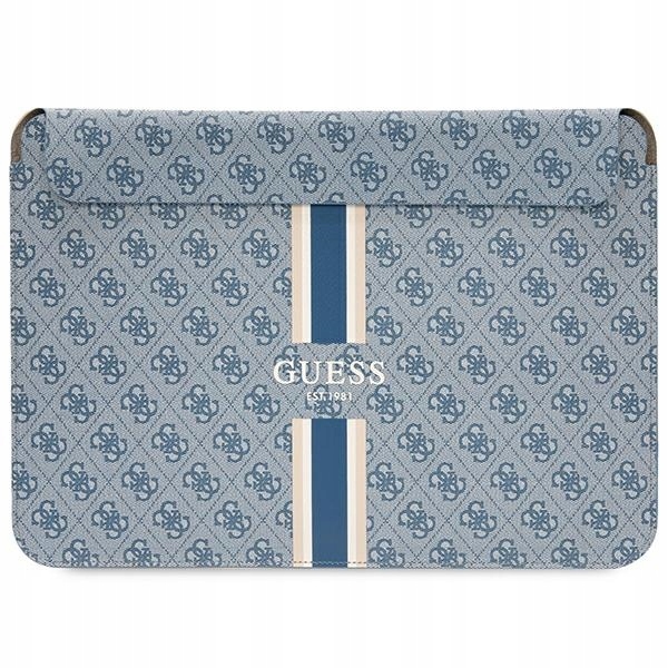 Guess Sleeve GUCS14P4RPSB pouzdro na notebook 14" modré Printed Stripe