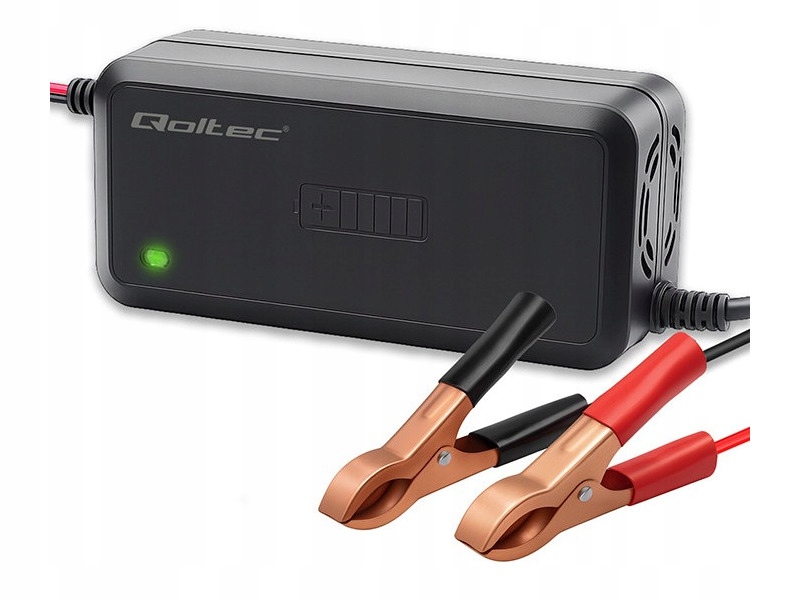 Inteligentna ładowarka Qoltec 52495 do akumulatorów Agm Gel Sla 5A 12V