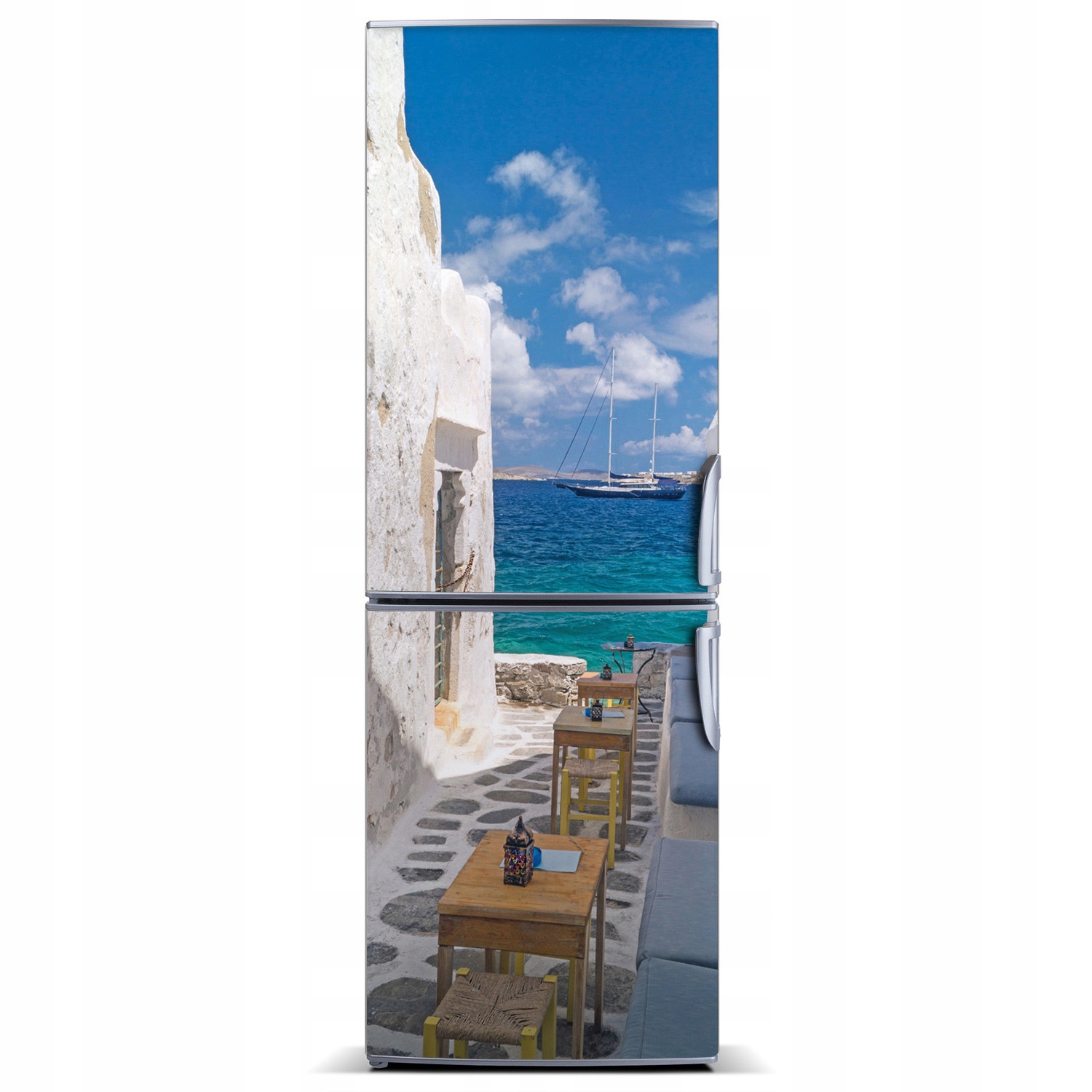 

Foto Magnes na lodówkę Greckie uliczki 60x180