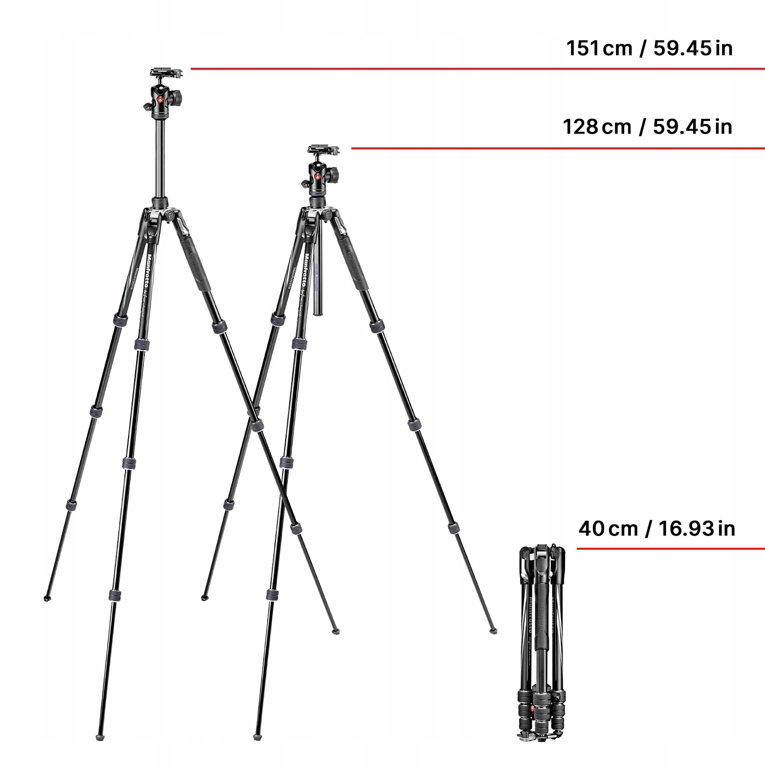 Manfrotto Befree Advanced zestaw statywów do aparatu Zamknięcie Twist — miniatura 2