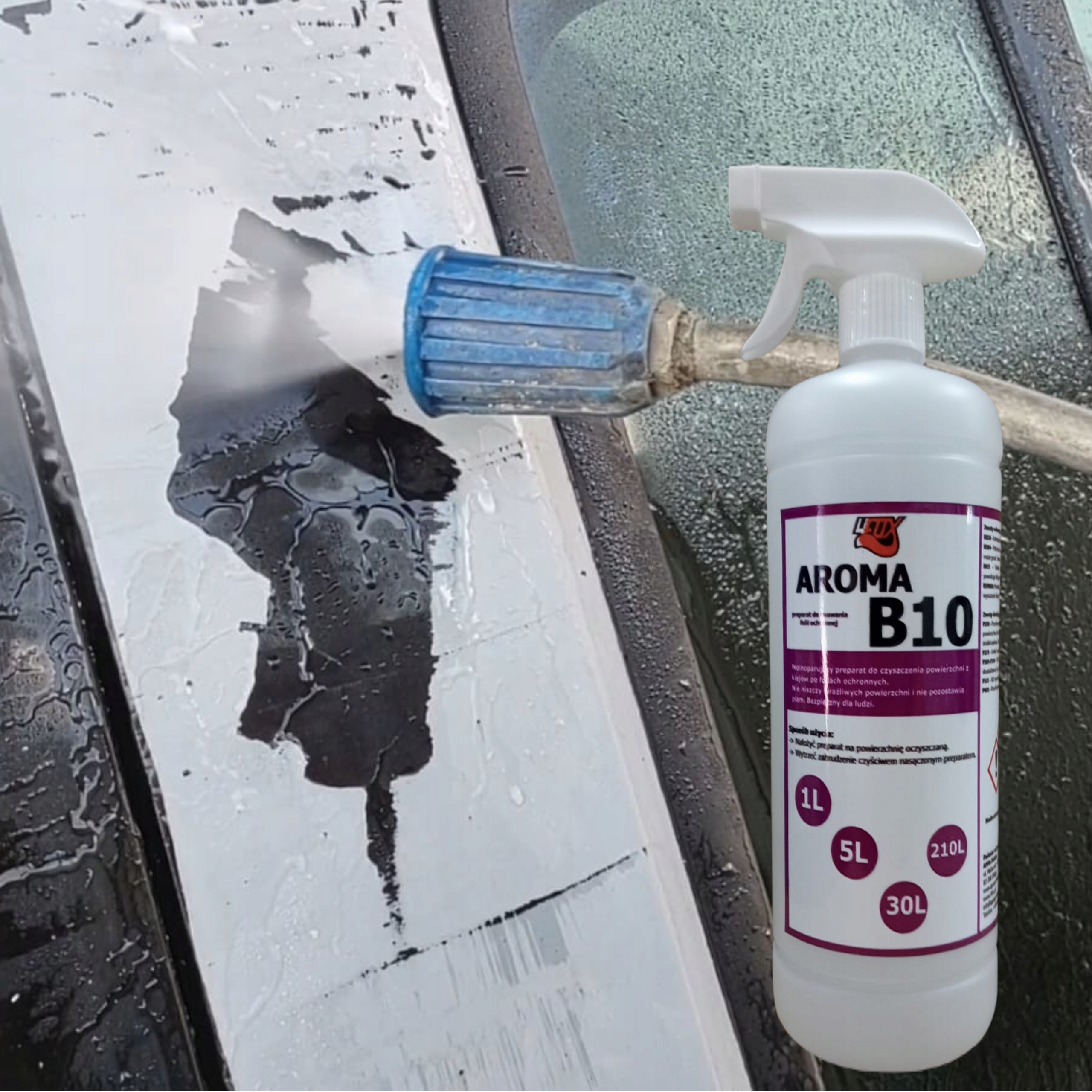 Płyn do usuwania naklejek taśm kleju etykiet |NOWOŚĆ| Dezaktywuje klej 0,5L Kod producenta Płyn do usuwania naklejek taśm kleju etykiet