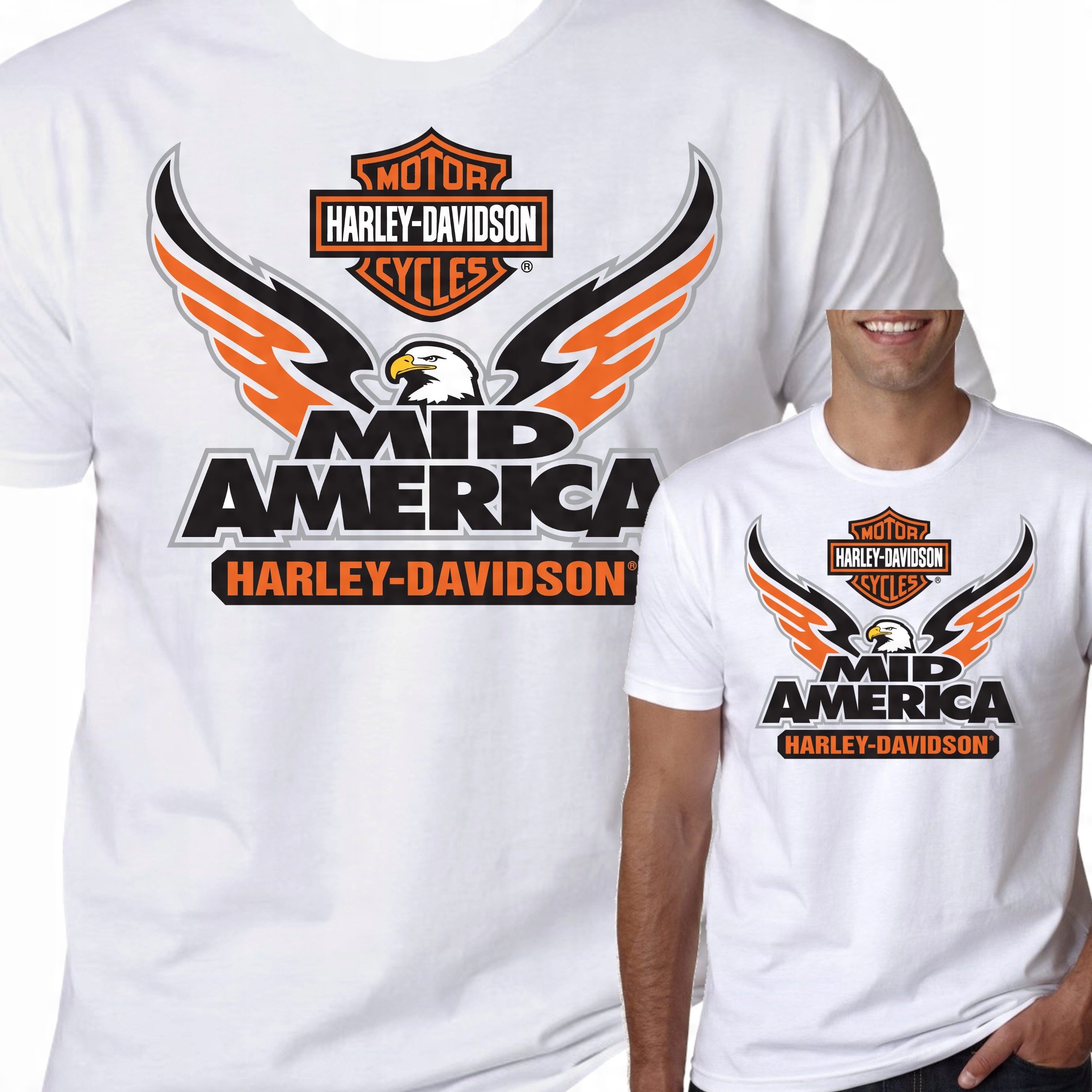 

T-Shirt Koszulka Harley Davidson Na Motor XXL 0397