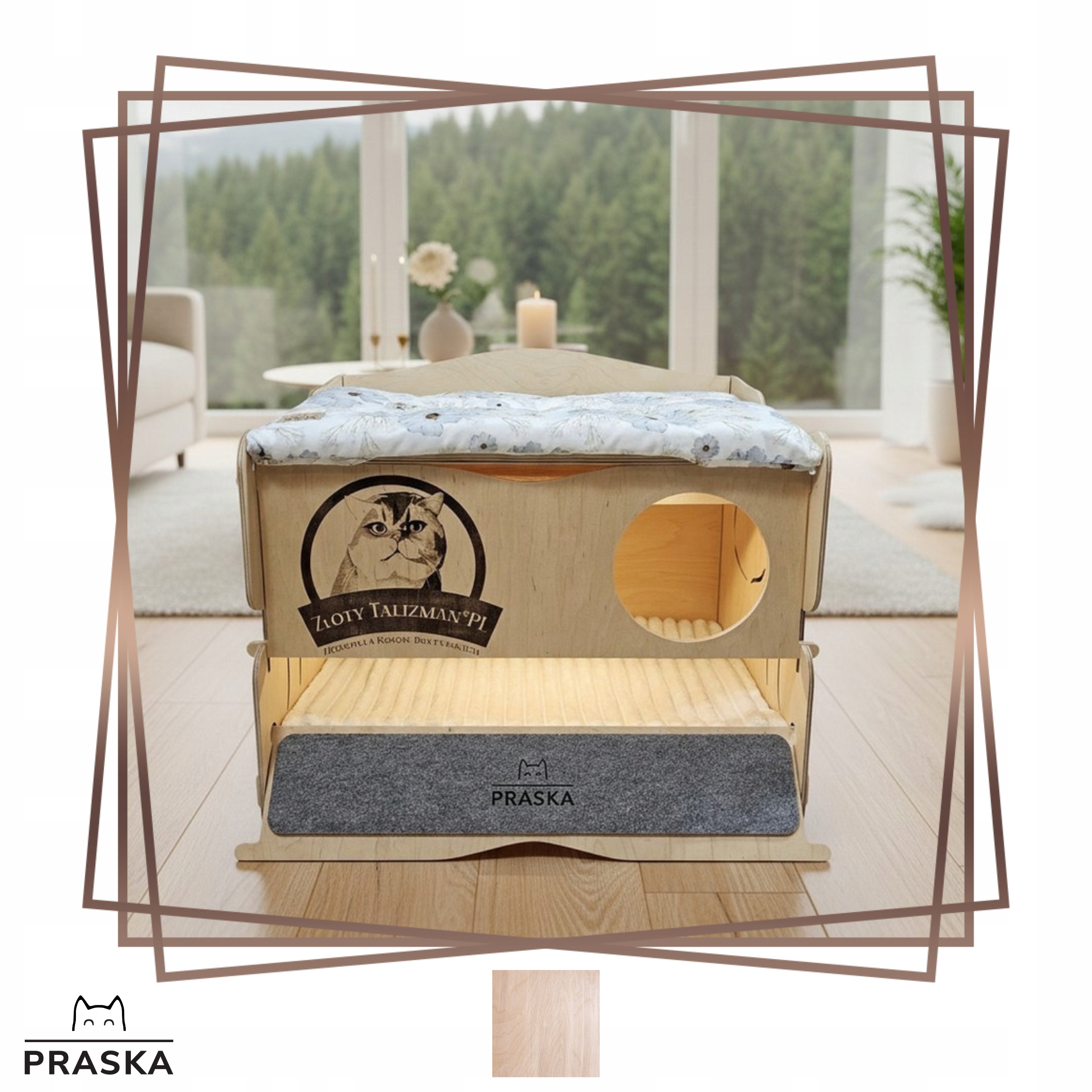 Levně Pražská Profesionální Porodnička pro kočky Madame Premium pro chovatele Natural