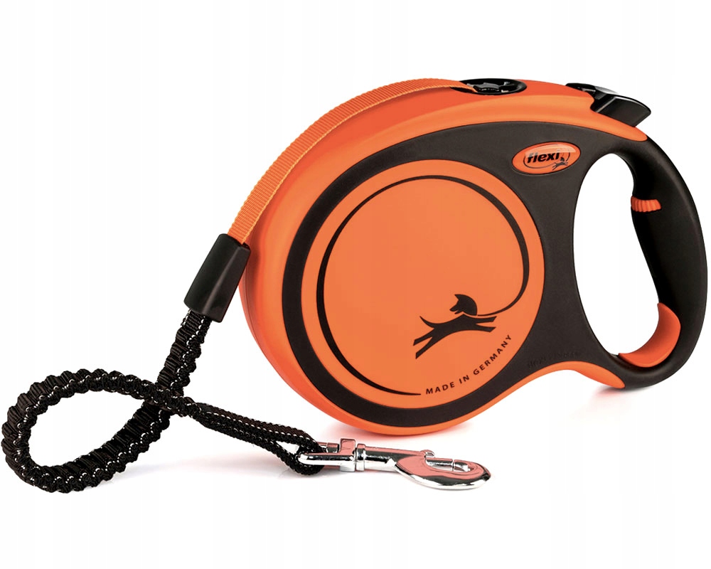 Flexie Xtreme Smycz Automatyczna dla Psa z Taśmą 8m L do 55kg Pomarańczowa