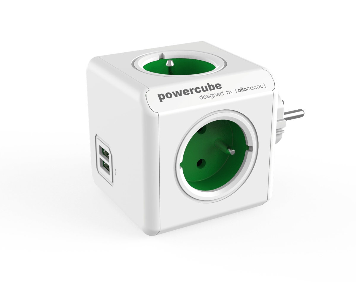 

Listwa zasilająca PowerCube Original Usb Green