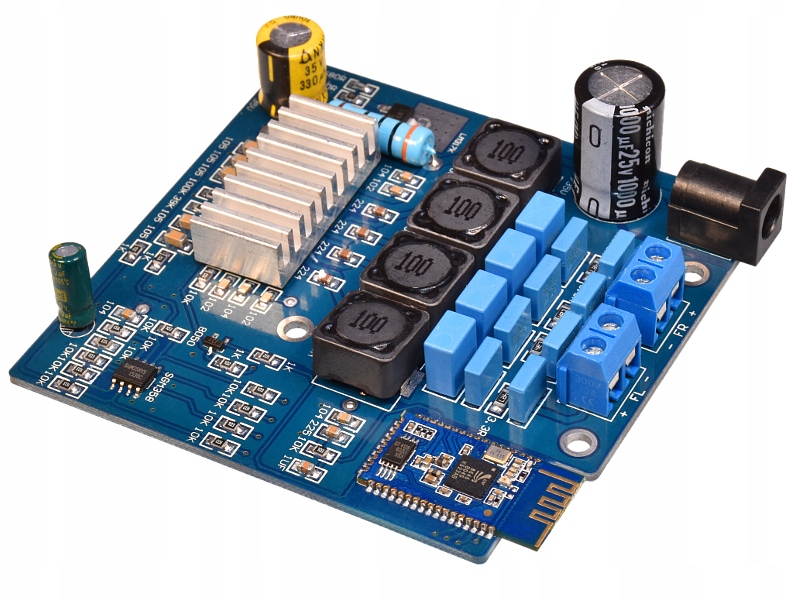 Modul audio zesilovače 2x50 W s Bluetooth vstupem – vysoká účinnost