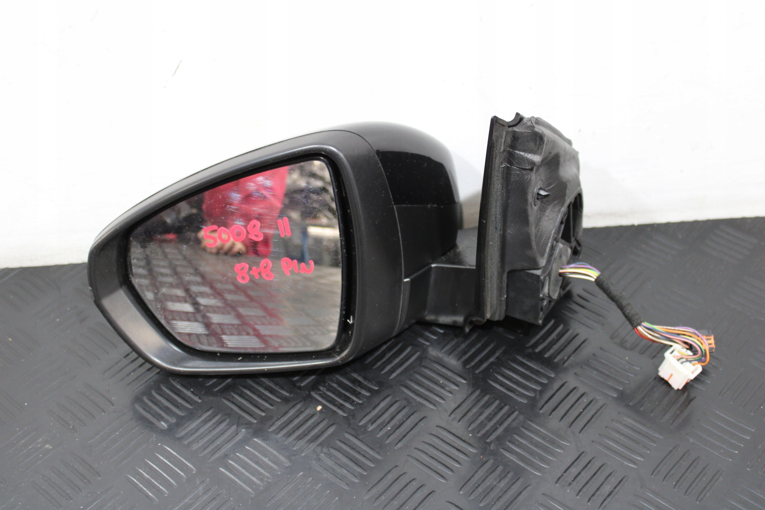 mirror left 16 vertical PEUGEOT 5008 II 2 GT-LINE