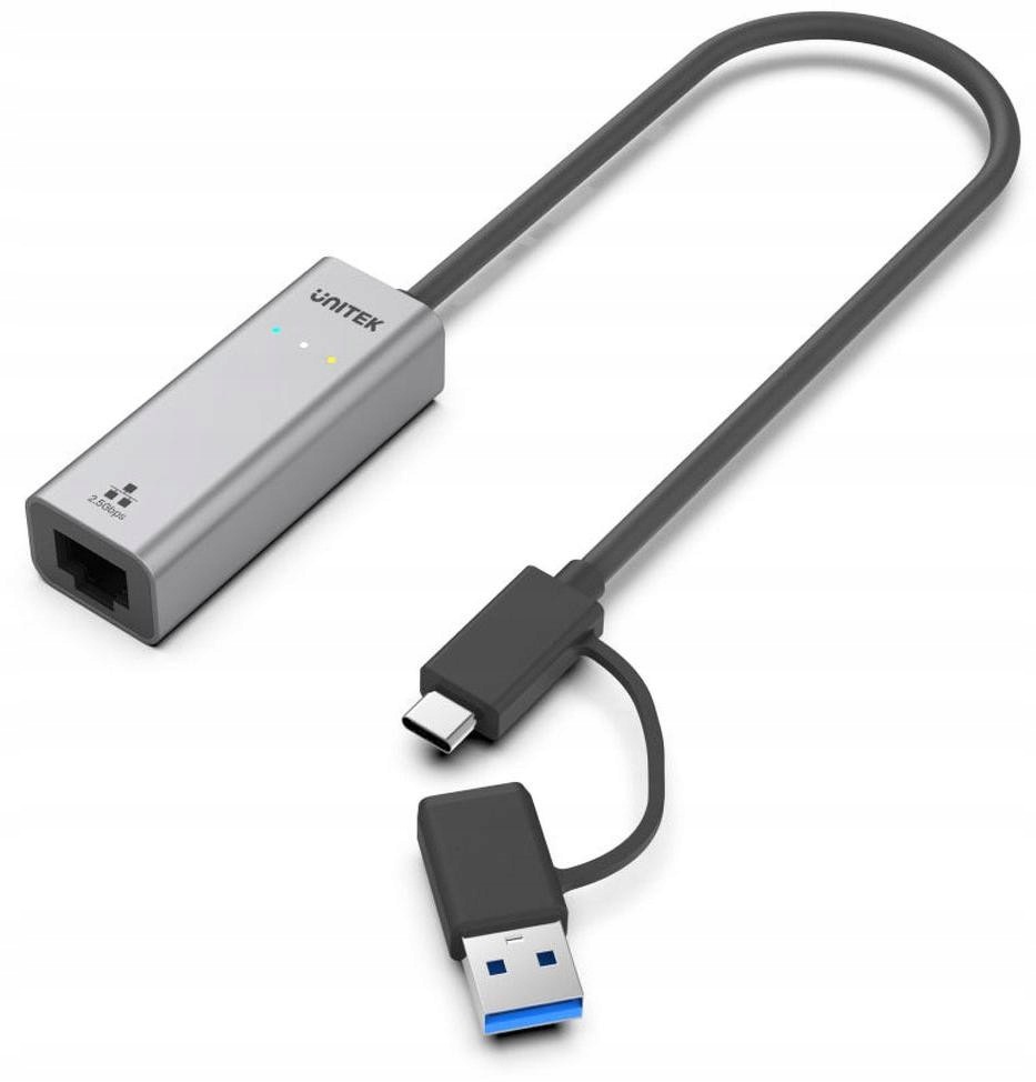 Unitek Hybridní adaptér Usb-c/usb-a do sítě