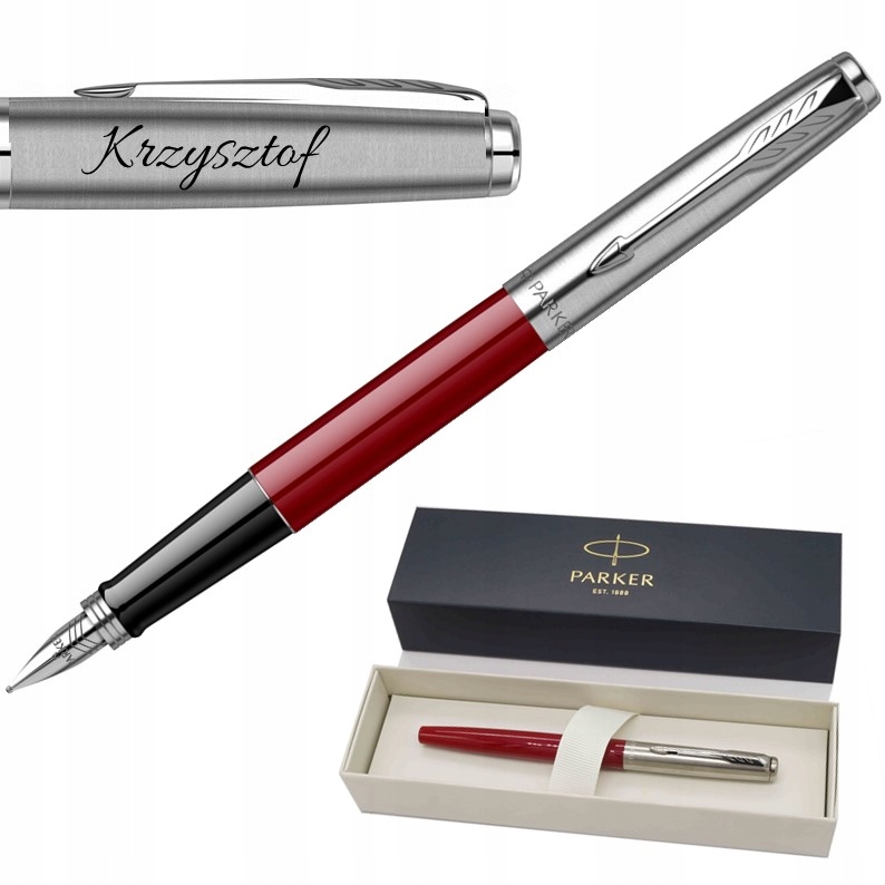 

Pióro Parker Jotter Czerwone Etui Grawer
