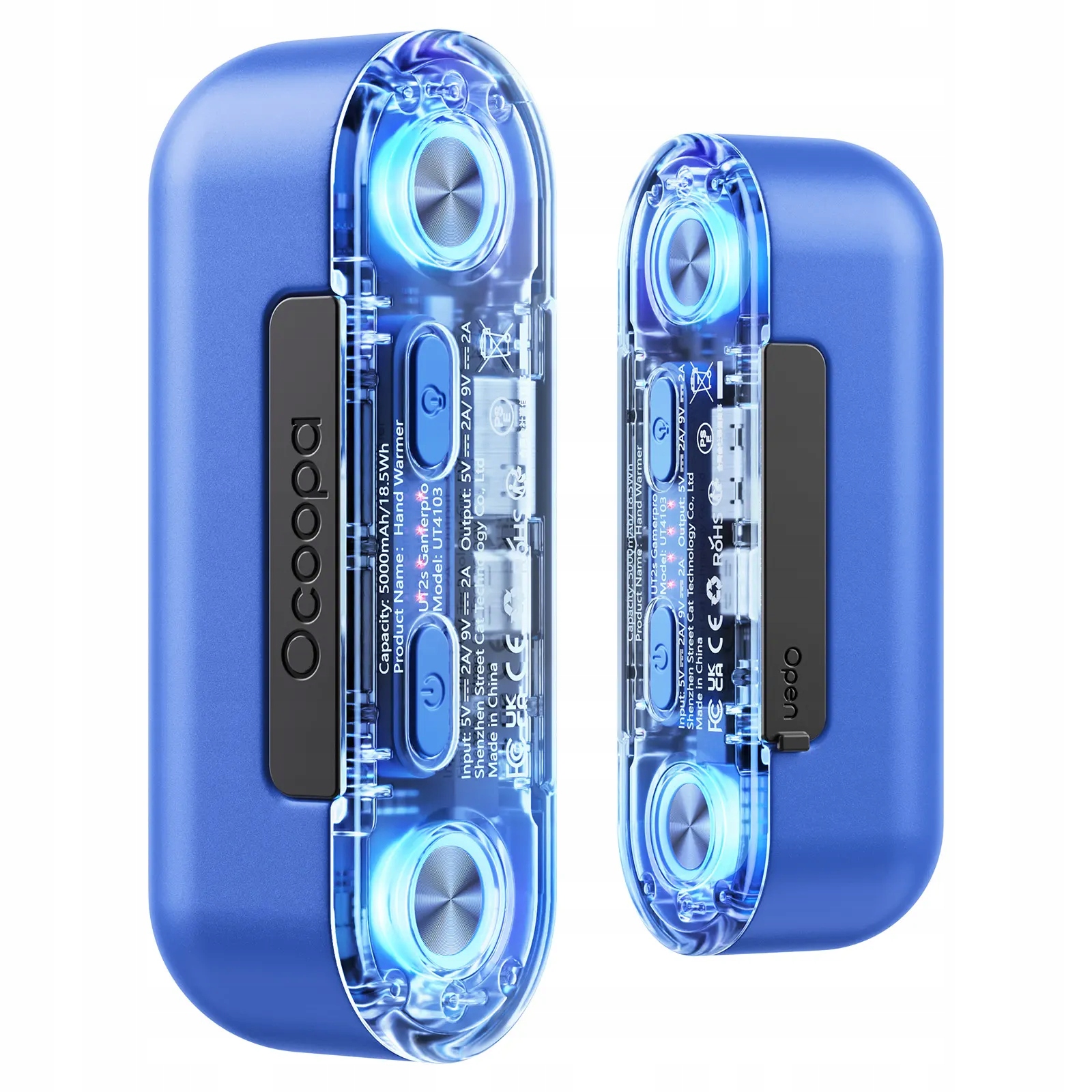 Ohřívač rukou Ocoopa UT2s GamerPro, 2x 5000 mAh, až 2*8 h, powerban