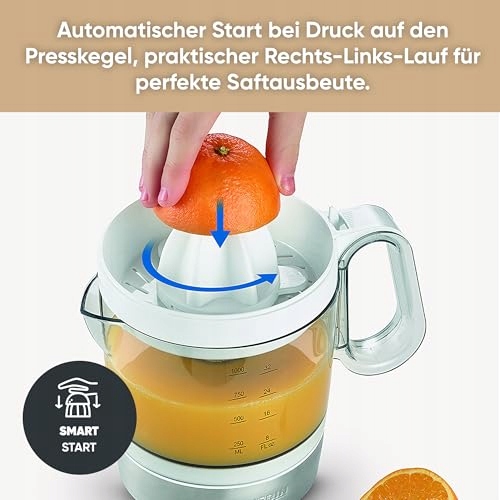 SEVERIN Wyciskarka Do Cytrusów 1L 40W Biała Stal Nierdzewna — miniatura 3