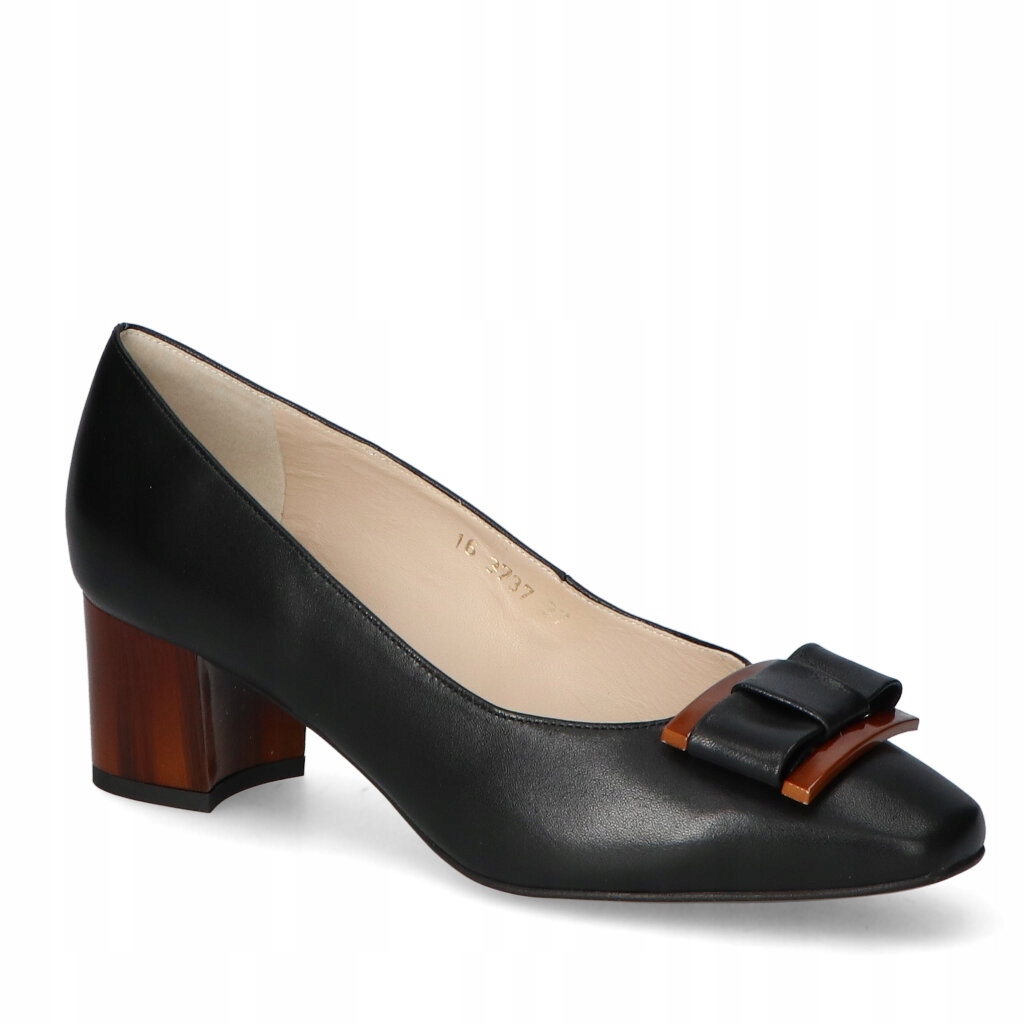 Boty Anis černé hnědá přírodní lícová kůže