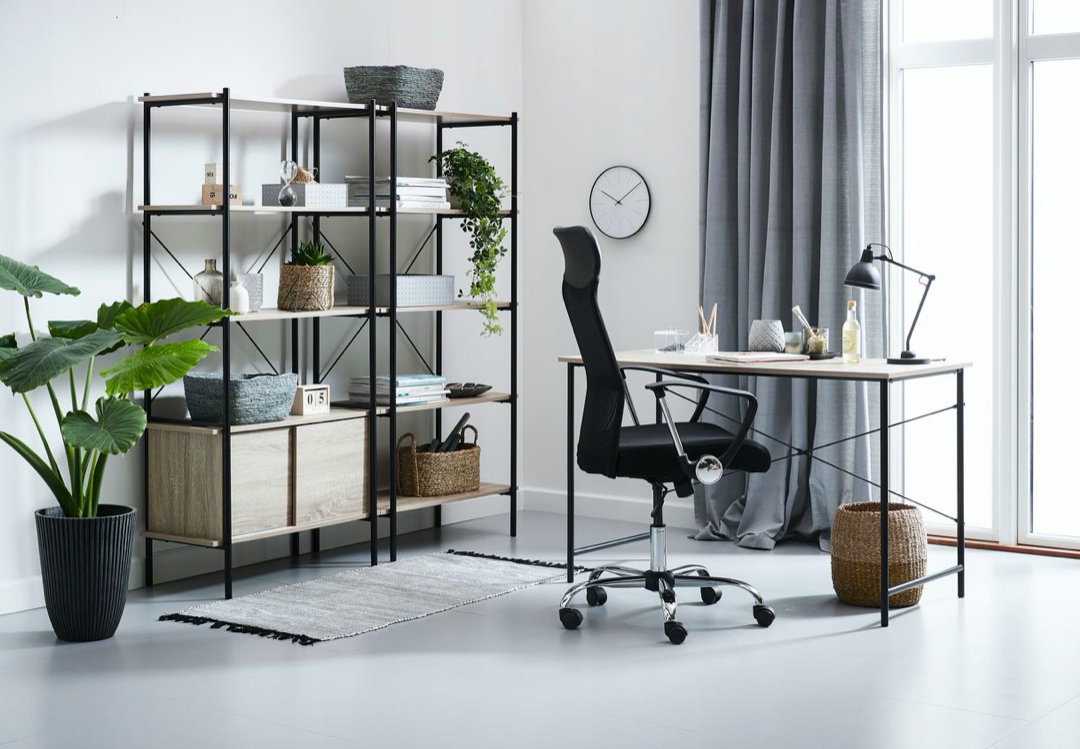 LOFTOWE Biurko VAND 120x60cm dąb/czarny Kolor mebla dąb dziki