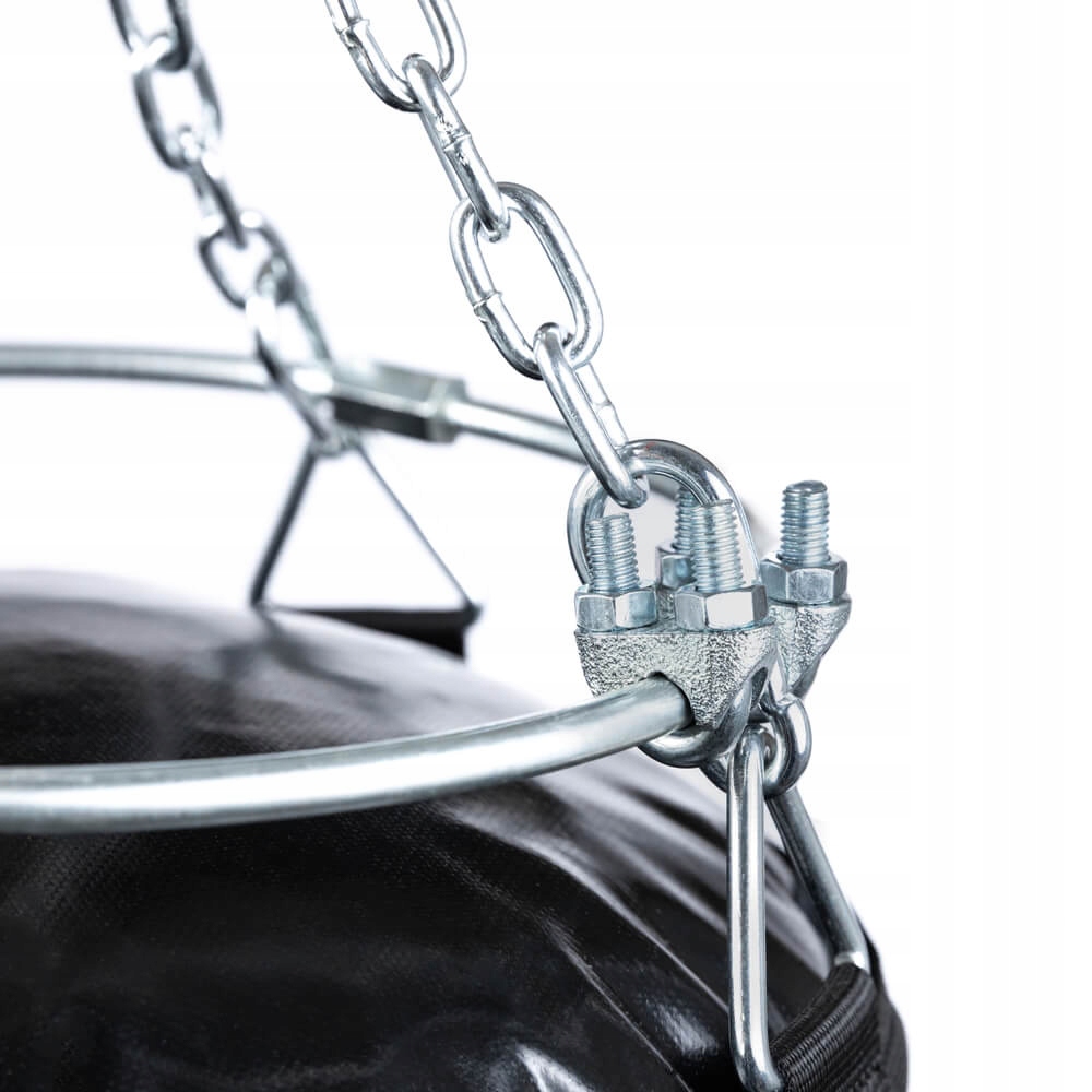 R40 - OBRĘCZ DO WORKA BOKSERSKIEGO - DBX BUSHIDO Kolor dominujący srebrny