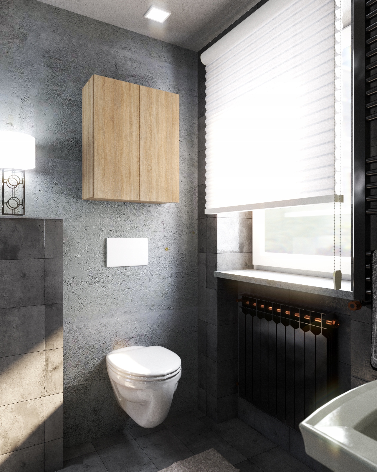 SZAFKA ŁAZIENKOWA WISZĄCA 60CM DĄB SONOMA | MEBLE ŁAZIENKOWE SŁUPEK Szerokość mebla 60 cm