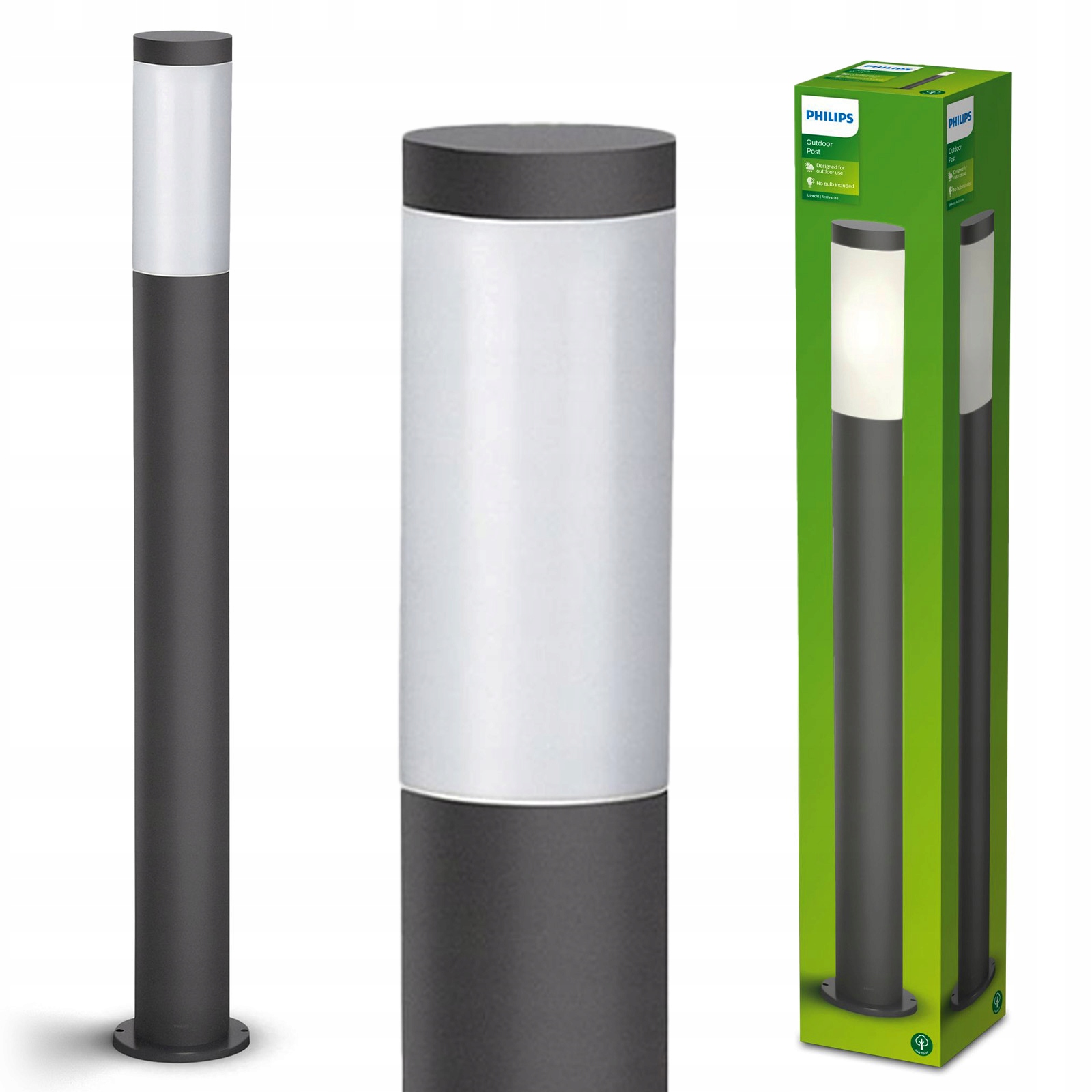 Venkovní zahradní Led lampa Philips Utrecht E27 IP44 Stojící Sloupek 80 cm
