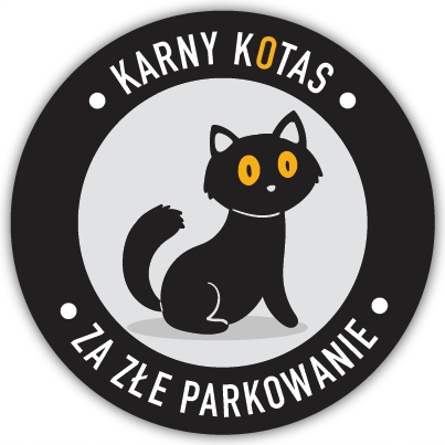 

Karny Kotas za złe parkowanie, nie k*tas, 12szt.