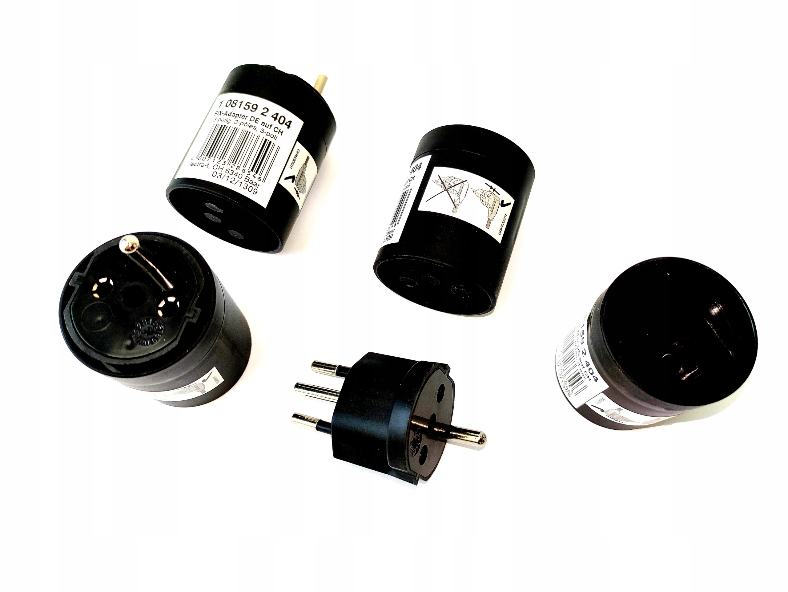 NOWY Oryginalny ADAPTER PODRÓŻNY POLSKA SZWAJCARIA BRENNENSTUHL