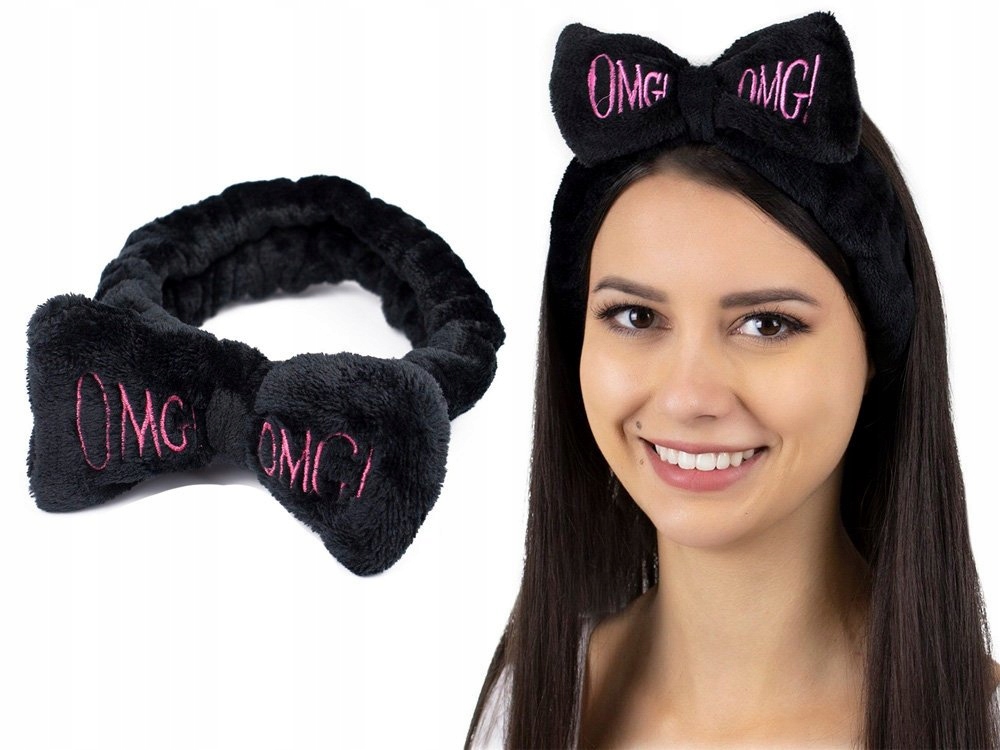 OPASKA do włosów KOSMETYCZNA do makijażu CZARNA Kod producenta Miss Glow 36896