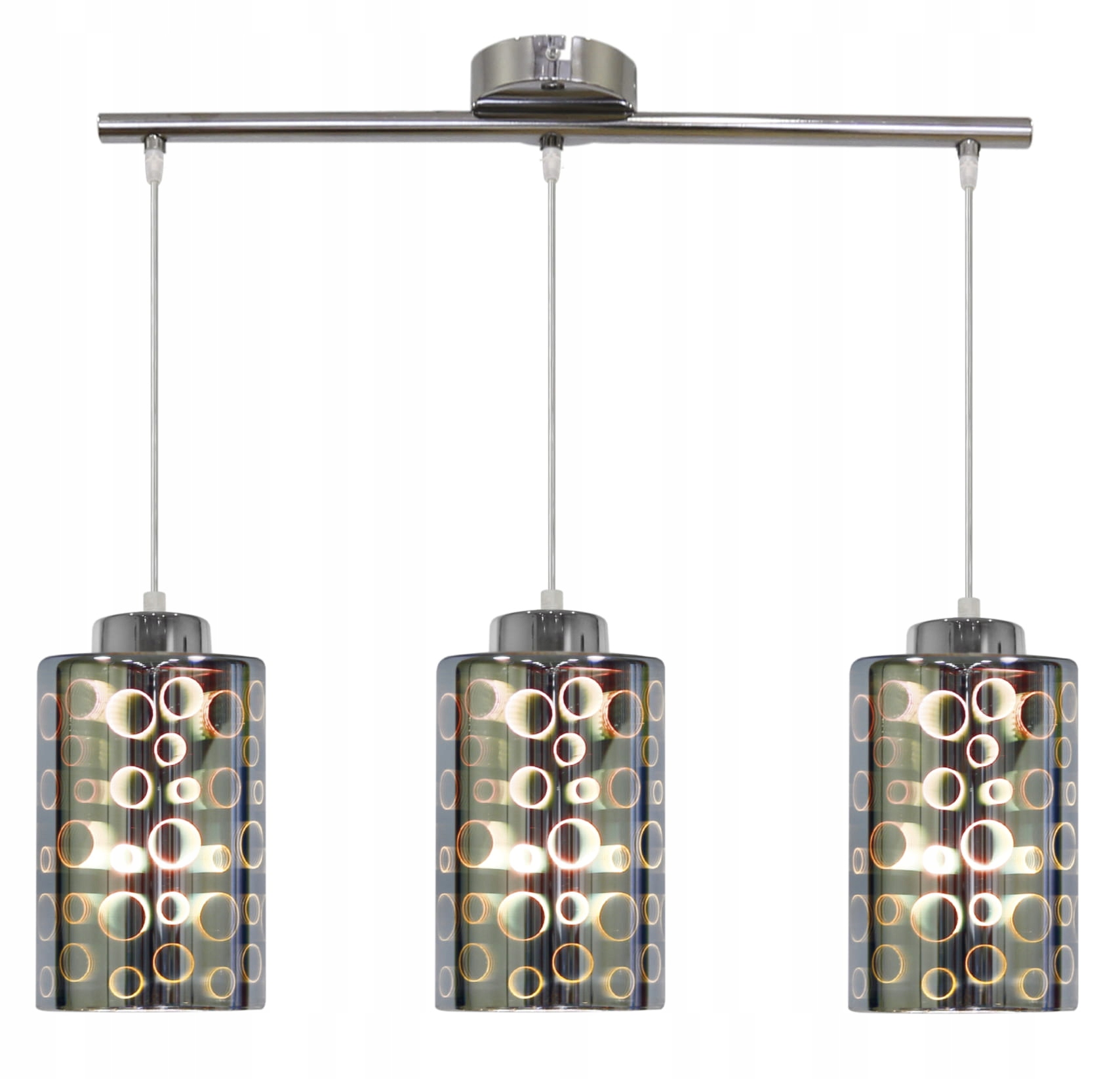 Závesná Lampa Nocturno 3X40W E27 Chróm