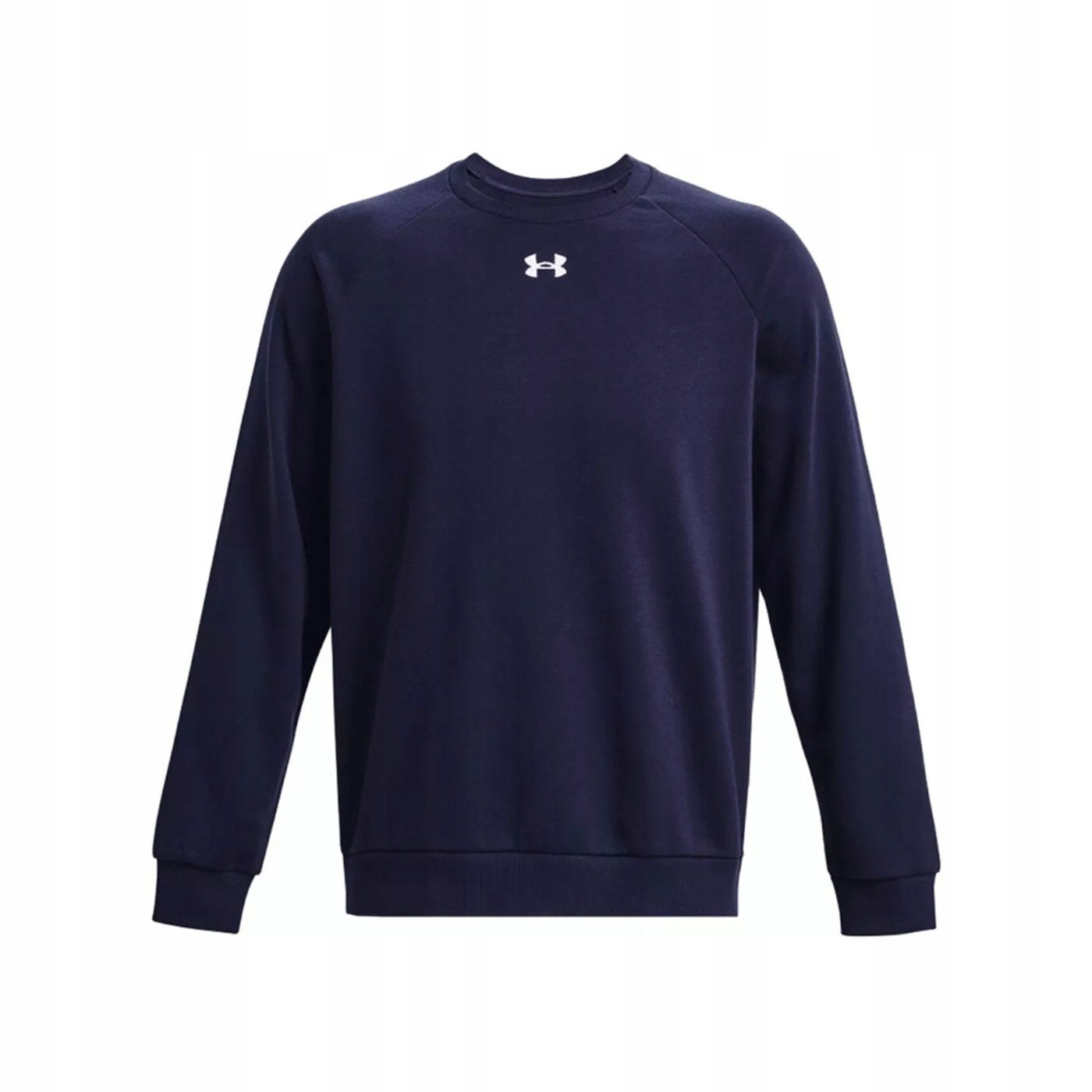 Mikina Under Armour Rival Fleece Crew Bavlněná Tmavě modrá plus size 4XL