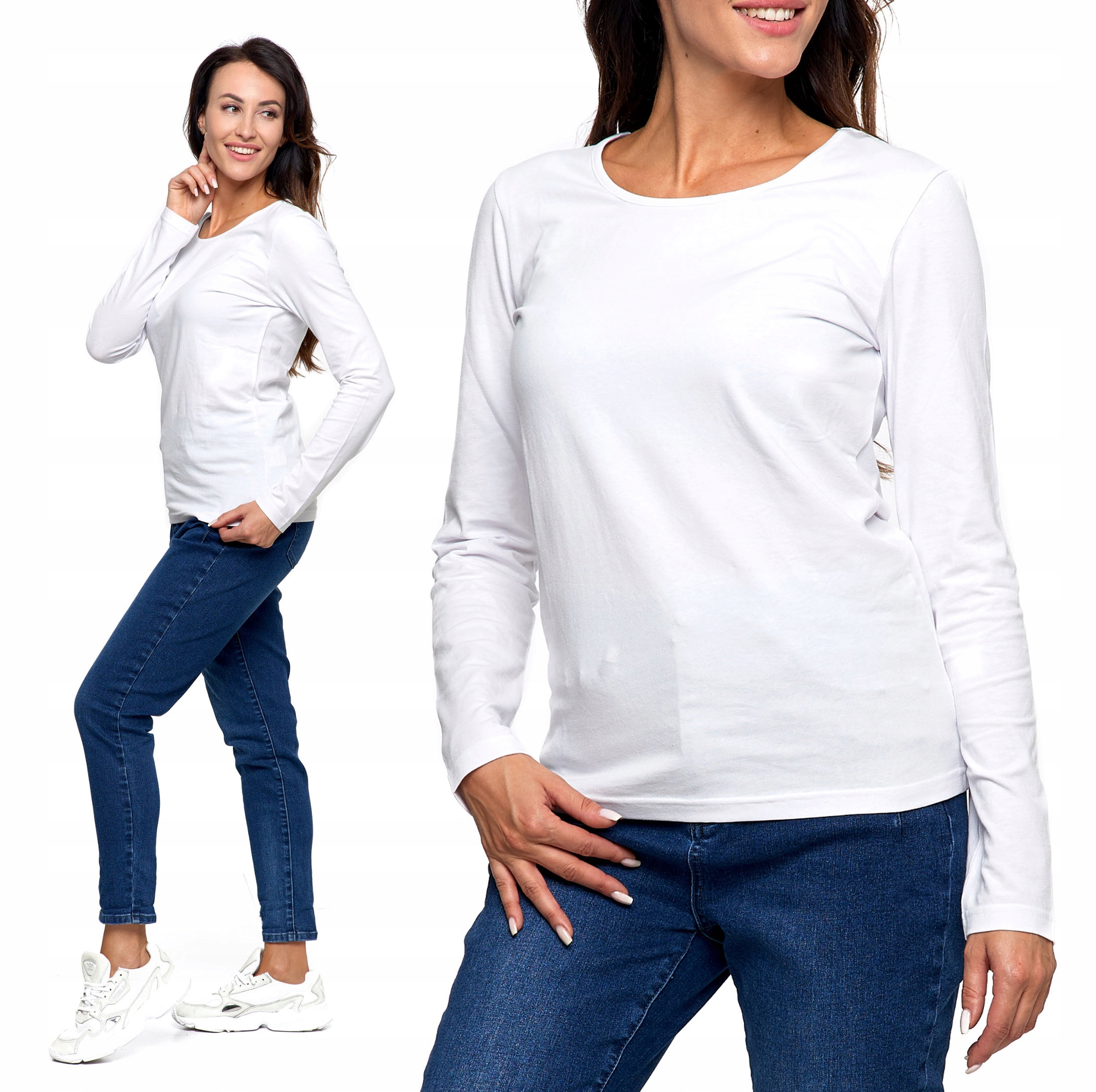 

Moraj Bluzka Damska Luźna Gładka Bawełniana S