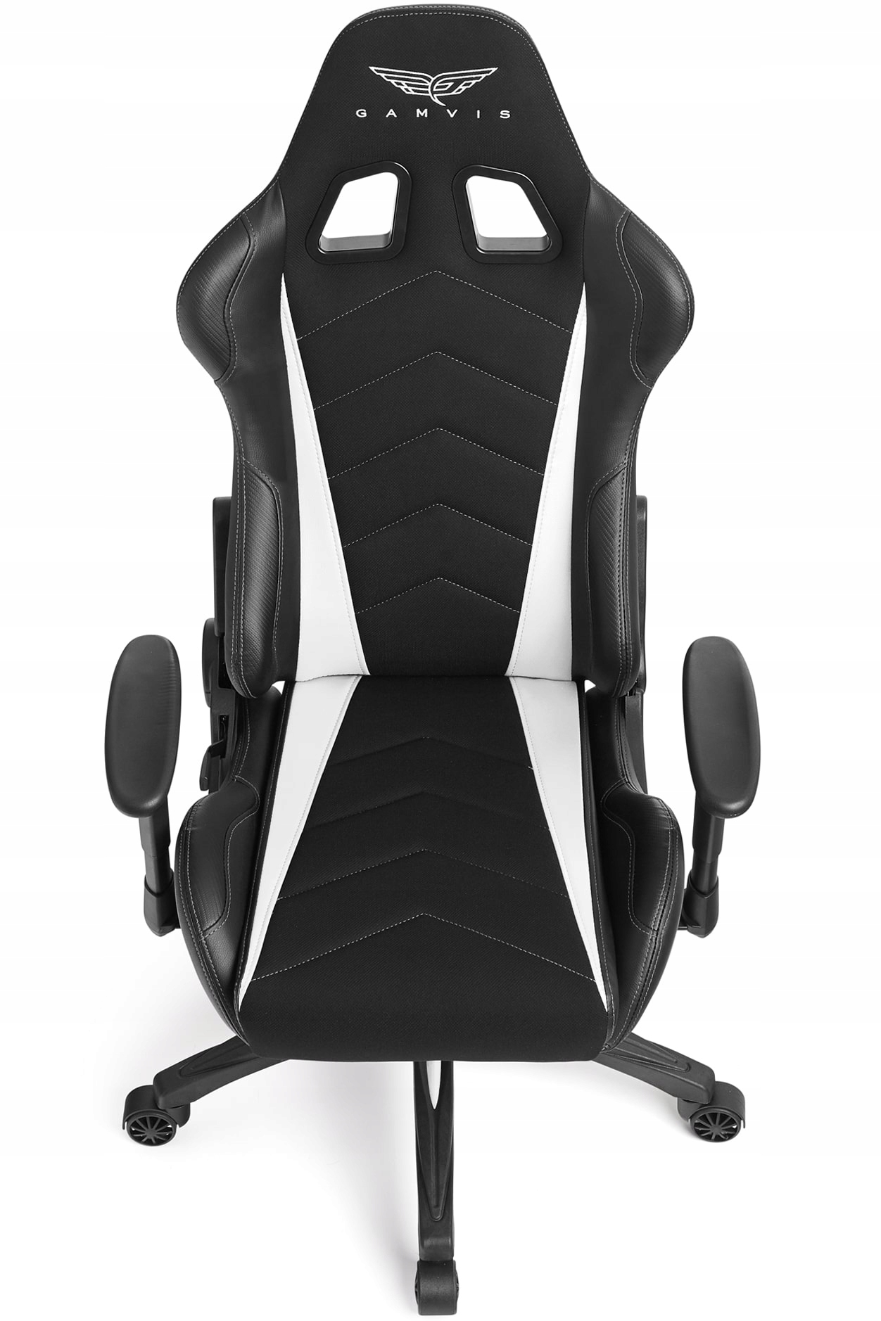 GAMVIS EXPERT Biały Materiałowy Fotel Gamingowy Marka Gamvis